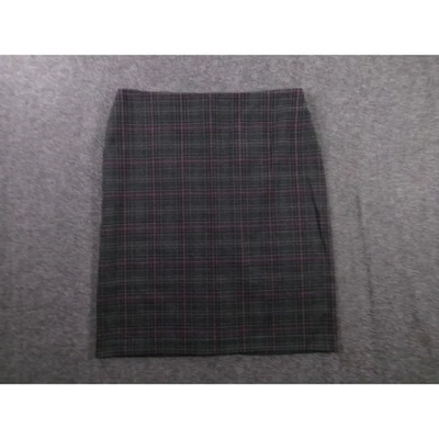 Falda Dressbarn Mujer 8 Gris Cuadros Lápiz A Medida Profesional Oficina Academia Foto 1 de 4