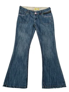Jeans donna Y2K Denim.Co skinny svasati vita bassa morbidi leggeri denim W35 L31 - Foto 1 di 21