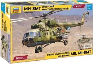 KIT MODELLINO ELICOTTERO STATICO ZVEZDA MIL MI-8 MT SOVIET HELICOPTER SCALA 1/48 - Foto 1 di 5