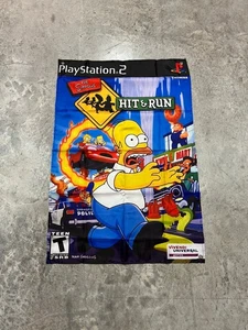 Tapiz de bandera de pared personalizado The Simpson Hit and Run PS2 2 x 3 pies, Playstation 2 - Imagen 1 de 9