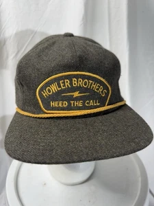 Howler Brothers Seil Mütze grau Wollmischung Druckknopflasche Blitzabzeichen Herren Einheitsgröße - Bild 1 von 6