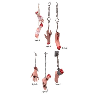 Scary Hanging Severed Bloody Broken Body Parts - Picture 1 of 40