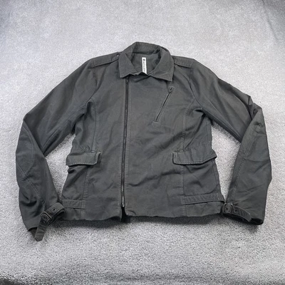 Nice Collective Jacket Mens Medium Canvas Moto Jacket Asymmetrical USA Made - Image 1 of 4
