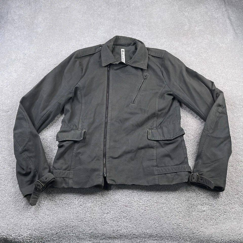 Nice Collective Jacket Mens Medium Canvas Moto Jacket Asymmetrical USA Made - Image 1 of 4