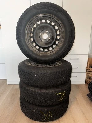 Kompletträder Winterreifen 185/70R14 88T HANKOOK iCept mit Stahlfelgen - Bild 1 von 4