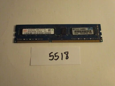 Hynix 4GB HMT351U6CFR8C-H9 PC3-10600 1333Mhz DDR3 DESKTOP MEMORY RAM (5518) - Image 1 of 2