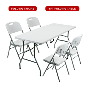 5/6 FUSS CATERING CAMPING STRAPAZIERFÄHIG KLAPPBARER TISCHBOCK PICKNICK BBQ PARTY STÜHLE - Bild 1 von 23