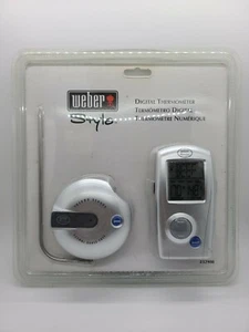 New Weber Style #320908 Digital Thermometer Barbecue Grill Therm - Picture 1 of 2