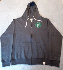 Sudadera con capucha LS cremallera completa gris MINNESOTA WILD vintage inspirada en LEGACY L NUEVA - Imagen 1 de 9