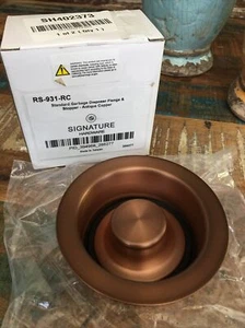 Signature Hardware RS-931-RC Antique Copper Garbage Disposer Flange Stopper NIB - Picture 1 of 3