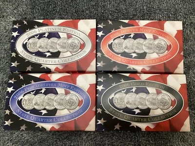 2006 StateQuarter Collection P&D Mints  Plus Gold and Platinum editions with COA - Image 1 of 2