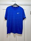 Nike Mens Running Dri Fit Miler Blue Short Sleeve T Shirt Size M