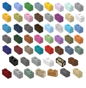 ☀️NEW! LEGO 1x2 LEGOS BRICKS Pick Size & Color 10 or 100 3004 Bulk Parts - Picture 1 of 129