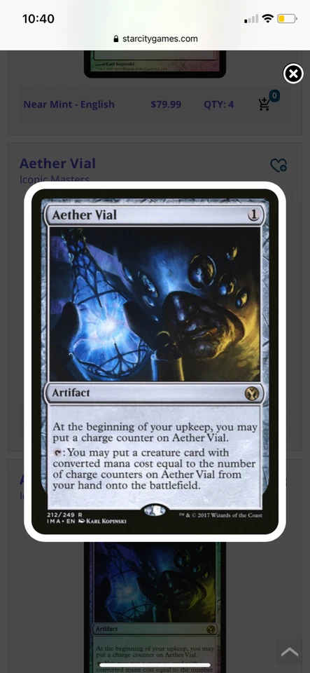 Aether vial - Image 1 of 1