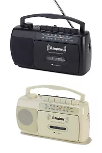 Steepletone SCR209 Cassette Tape Player Recorder, Portable MW-FM Radio with Mic - Picture 1 of 5