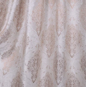LUXUS JACQUARD GARDINEN VORHANG STOFF 3D TEXTUR DEKO METERWARE WOHNZIMMER - Picture 1 of 3