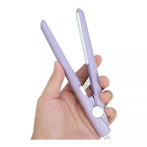 Hair Straightener Curler Ceramic Mini 2 in 1 With Case Home Office Travel - Picture 1 of 7