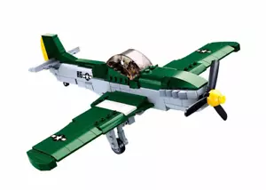 SLUBAN B0857 - ARMY - WW2 - P51 Mustang Fighter - 323 Pcs - Picture 1 of 6