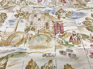 Beacon Hill HANDPRINT Vineyard Song England FABRIC COTTON 5 1/4 yds available!!! - Picture 1 of 8