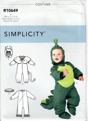 "Toddlers' Costume" ©2020 SIMPLICITY Sewing Pattern # R10649 NEW UNCUT FF - Image 1 of 4