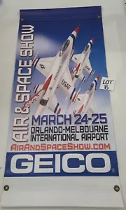 Air & Space Show Military Fighter Jet USAF T BIRD FALCON Vinile Banner Insegna Art B - Foto 1 di 12