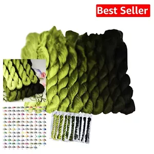Handmade Silk Embroidery Thread - 10 Gradient Colors for Stunning Crafting - Picture 1 of 8