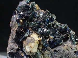 LAZULITE RARE Fine Crystals Mineral Specimen Rapid Creek Yukon Canada - Picture 1 of 6