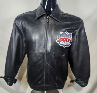 SUPERBOWL 2000 Atlanta Georgia Small Leather Jacket GIII and Carl Banks - Image 1 of 4
