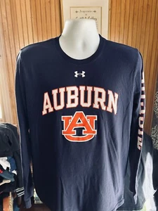 Auburn University Tigers  Under Armour Long Sleeved Large Shirt #1🏀 Basketball - Picture 1 of 7