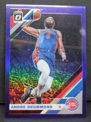 2019-20 Donruss Optic Andre Drummond Purple Prizm Card #146 Detroit Pistons NBA - Image 1 of 3