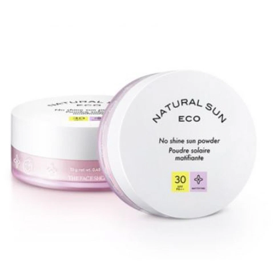 THE FACE SHOP Natural Sun Eco Sin Brillo Sol Polvo SPF30 PA++, 13g+13g Foto 1 de 1