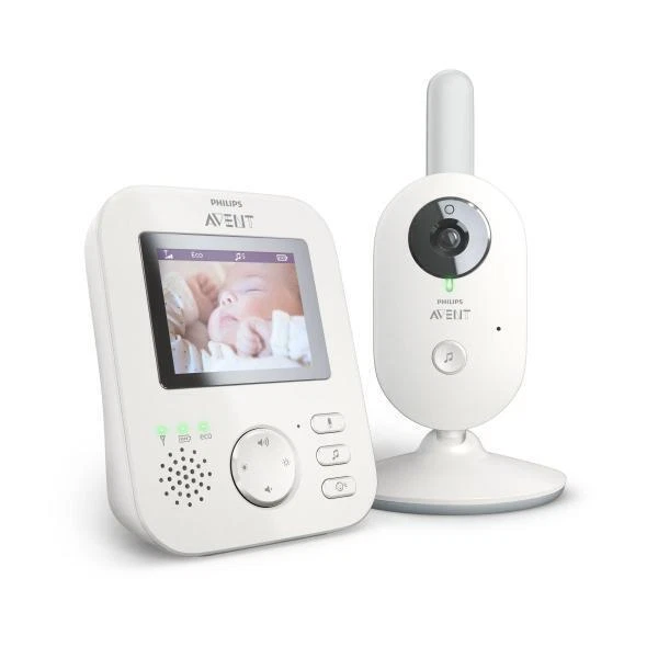 Philips AVENT Digitales Video-Babyphone - Weiß (SCD833/26)