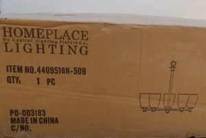 Capital Lighting 440951BN-506 Myles 5 Light 27"W Chandelier Brushed Nickel READ - Picture 1 of 5