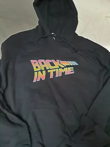 Top con cappuccio back in time back to the future marty mcfly 2015 1985 anni 80 retrò - Foto 1 di 2