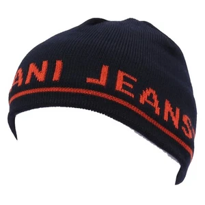 9385X cuffia BOY bimbo ARMANI JEANS blue/orange mix wool beanie hat - Picture 1 of 4