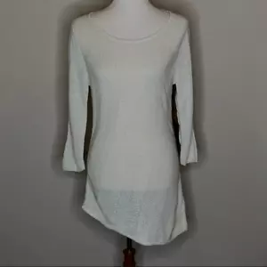 Chicos Ivory Asymmetrical Tunic Sweater Lightweight Womens Sz 4 NWT NEW - Picture 1 of 6