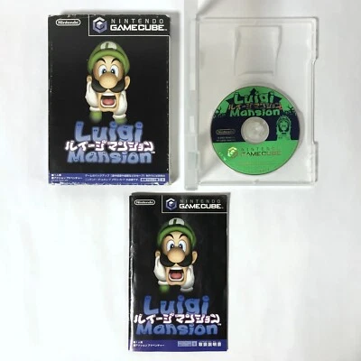 Luigi Mansion w/box Luigi's Nintendo GameCube GC NTSC-J Japan G   [ForJpnCon] #1 - Image 1 of 4