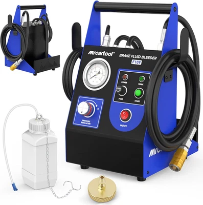 MRCARTOOL® F109 Dispositivo de purga de frenos de coche Ventilador de frenos eléctrico
