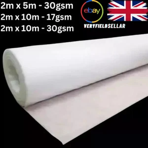 2m x10m-30gsm Frost Fleece Plant Protection Garden Cover Winter Horticultural UK - Picture 1 of 23