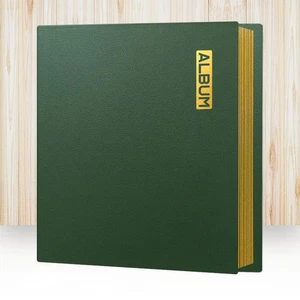 PU Photo Album A4 Sticky Dust-proof Scrapbook White Card Book Birthday Gift - Picture 1 of 24