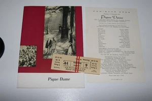 Tschaikowsky Pique Dame- Berlin 1963 - mit Kurt Masur, Programm+ Karte - Bild 1 von 1