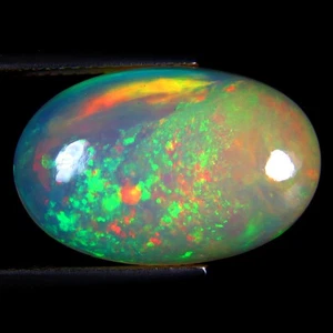 9.78 ct Oval Cabochon (19.55 x 12.67 mm) Multicolor Rainbow Opal Gemstone - Picture 1 of 2