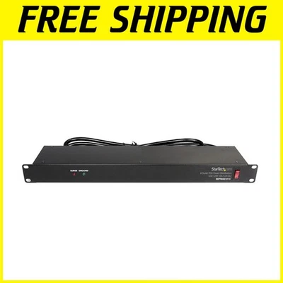 com 8 Outlet Rack Mount PDU Power Strip - Surge Protection - Image 1 of 4