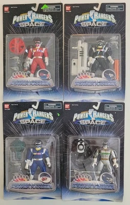 Power Rangers In Space 1998 Mega lanzamiento Power Rangers - Juego de 4 - NUEVO Foto 1 de 4