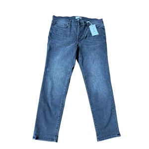 Jeans donna nuovo con etichette TELAIO denim le gamba dritta alta grigio lavaggio taglia 31 nuovo - Foto 1 di 6