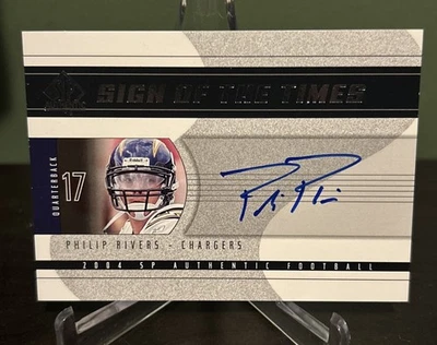 2004 SP Authentic Sign of the Times Philip Rivers #SOT-PR (AU, RC) - Image 1 of 2