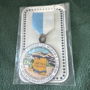 Ruidoso Federated Woman’s Club Medal Lincoln County April 19, 1986 1st Int. Volk - Picture 1 of 4