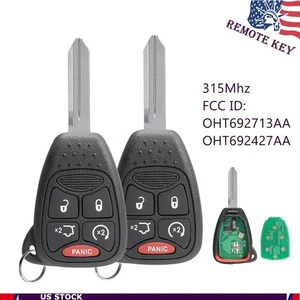 2  For 2006 2007 Jeep Grand Cherokee Commander 5BTN Keyless Entry Remote Key Fob - Picture 1 of 6