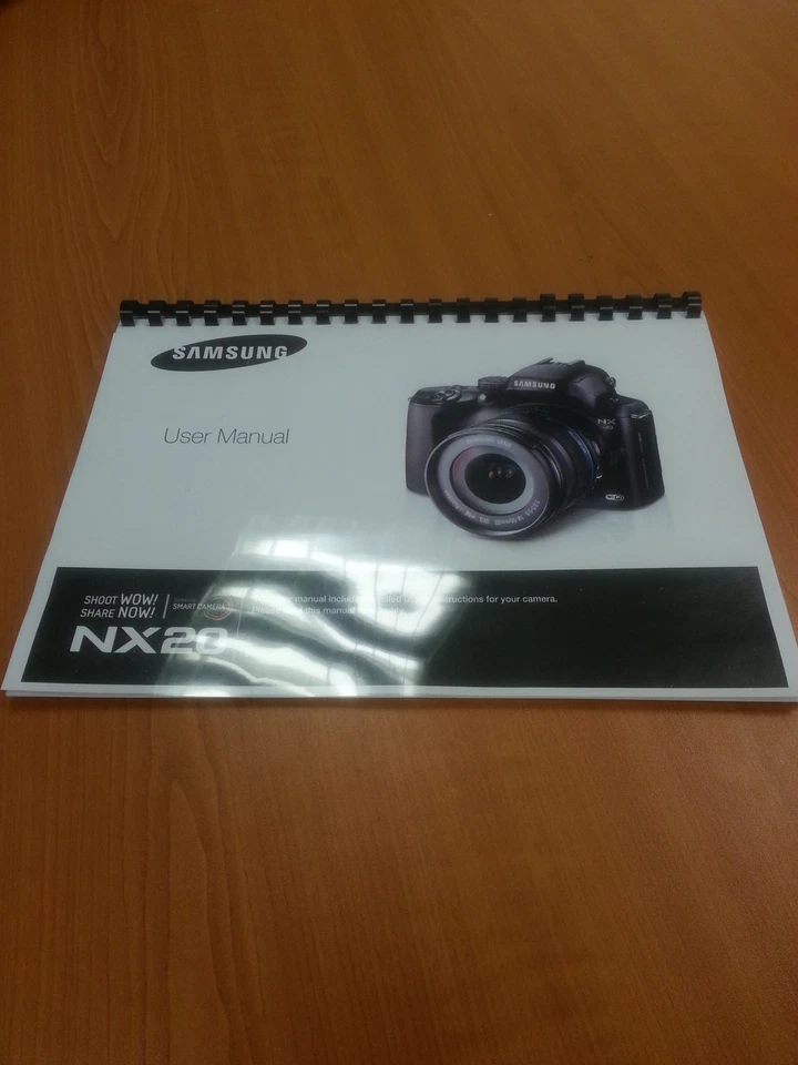 SAMSUNG NX20 20.3mp NX SMART CAMERA 188p MANUALE ISTRUZIONI COMPLETAMENTE STAMPATO GUIDA