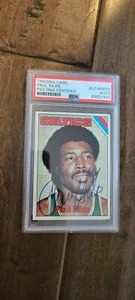 1975-76 TOPPS SIGNED CARD PAUL SILAS CELTICS SUNS HAWKS SUPERSONICS PSA DNA # 8 - Picture 1 of 1